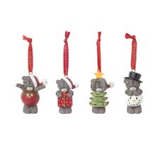 Set of 4 Resin Christmas Me to You Bear Tree Decorations Image Preview